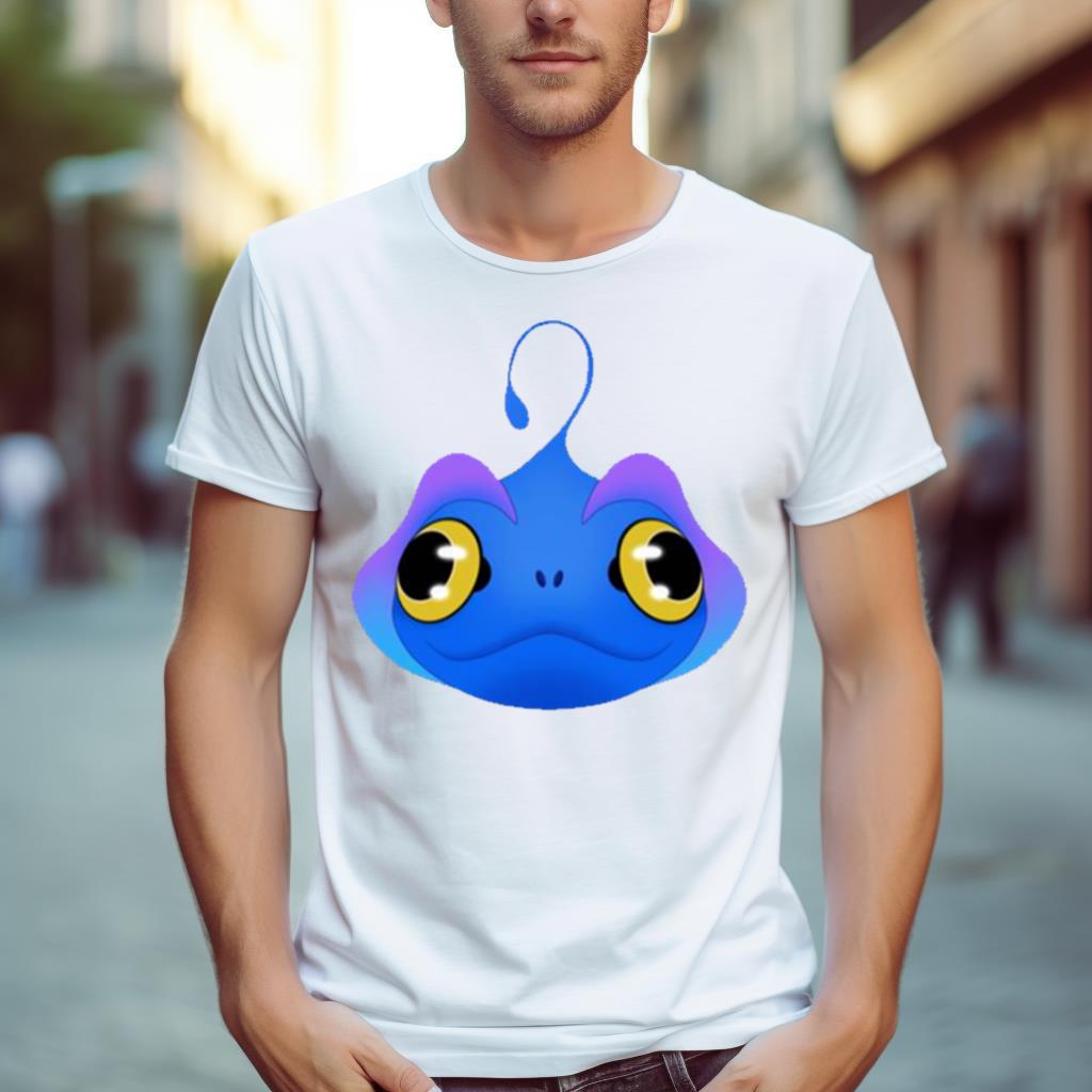 Blue The Sea Beast Face Shirt