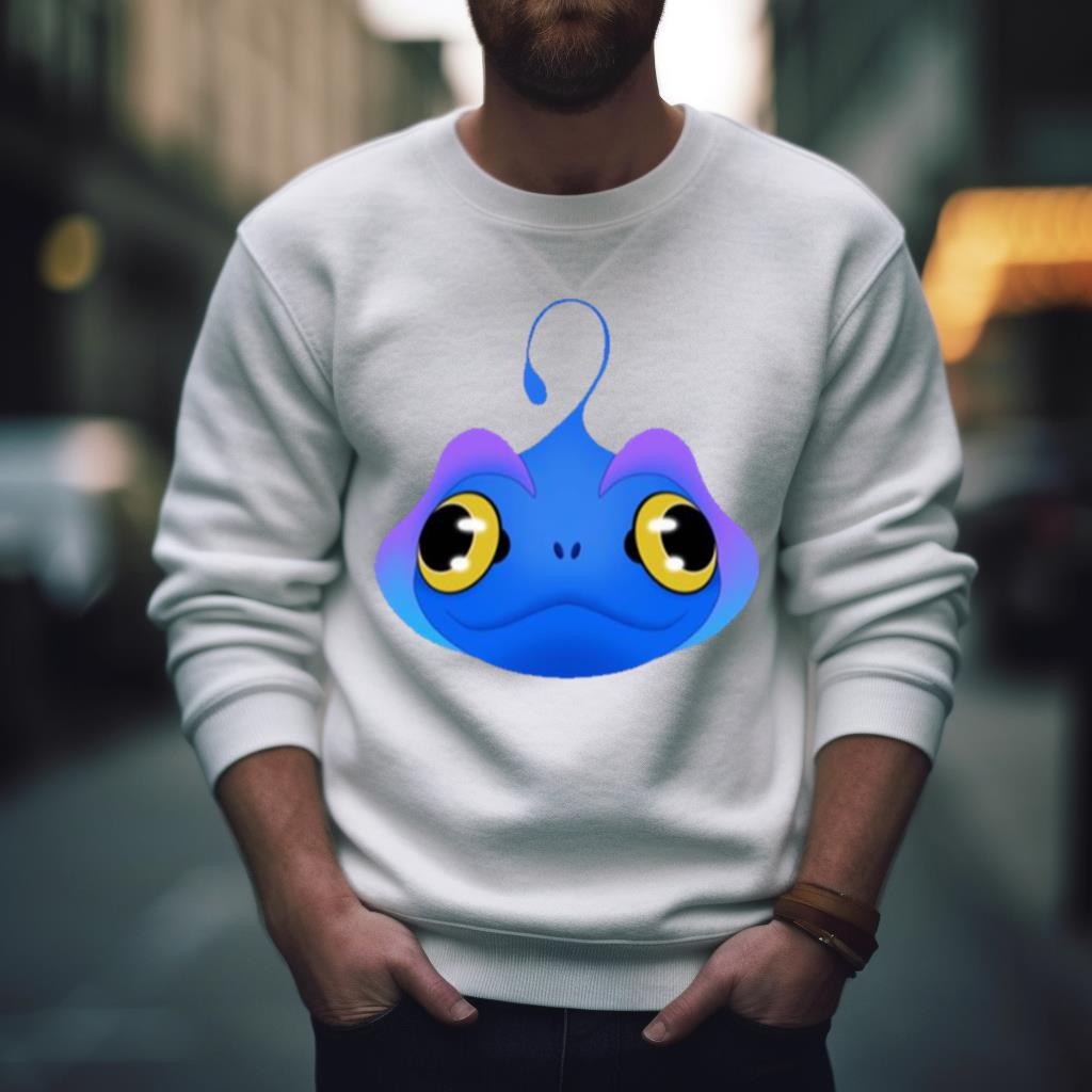 Blue The Sea Beast Face Shirt