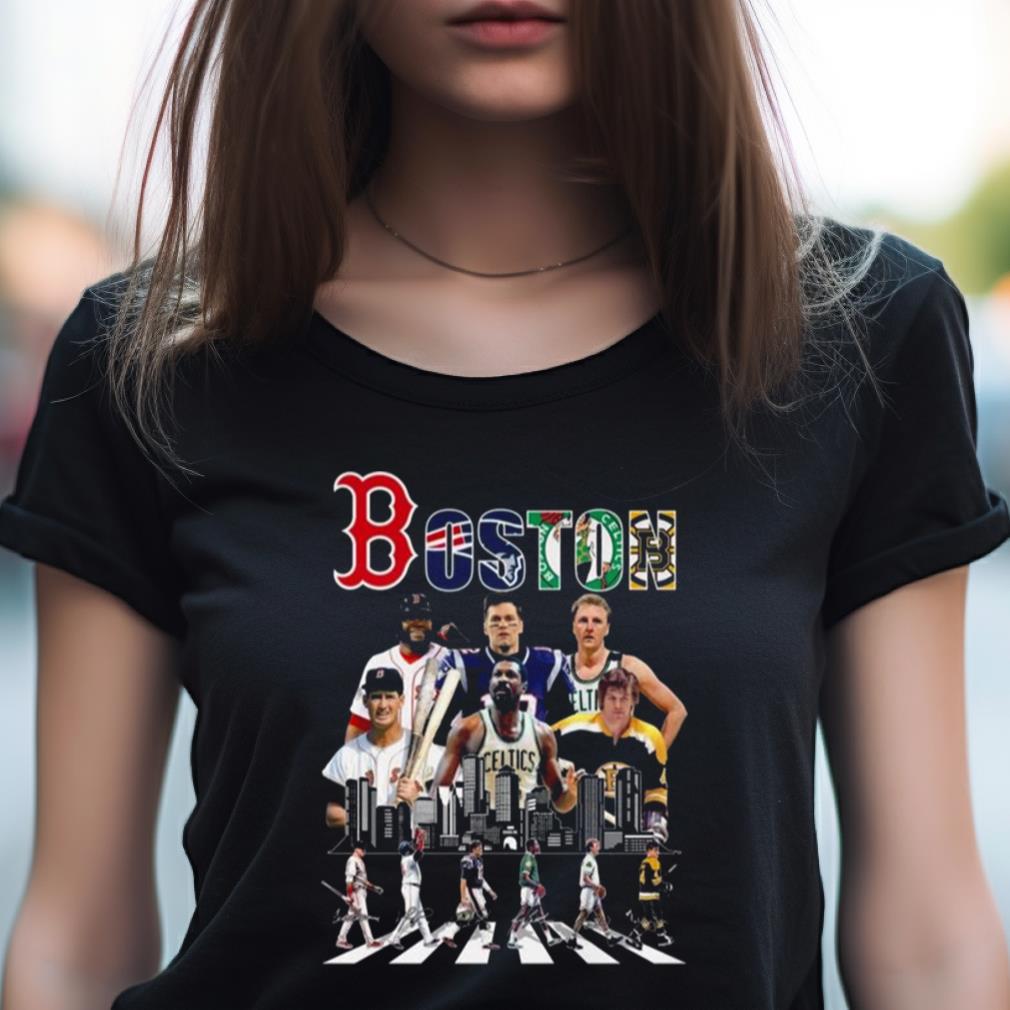 Boston Celtics Bruins Red Sox And New England Patriots Abbey Road Signatures 2023 Shirt Boston Celtics Bruins Red Sox And New England Patriots Abbey Road Signatures 2023 Shirt