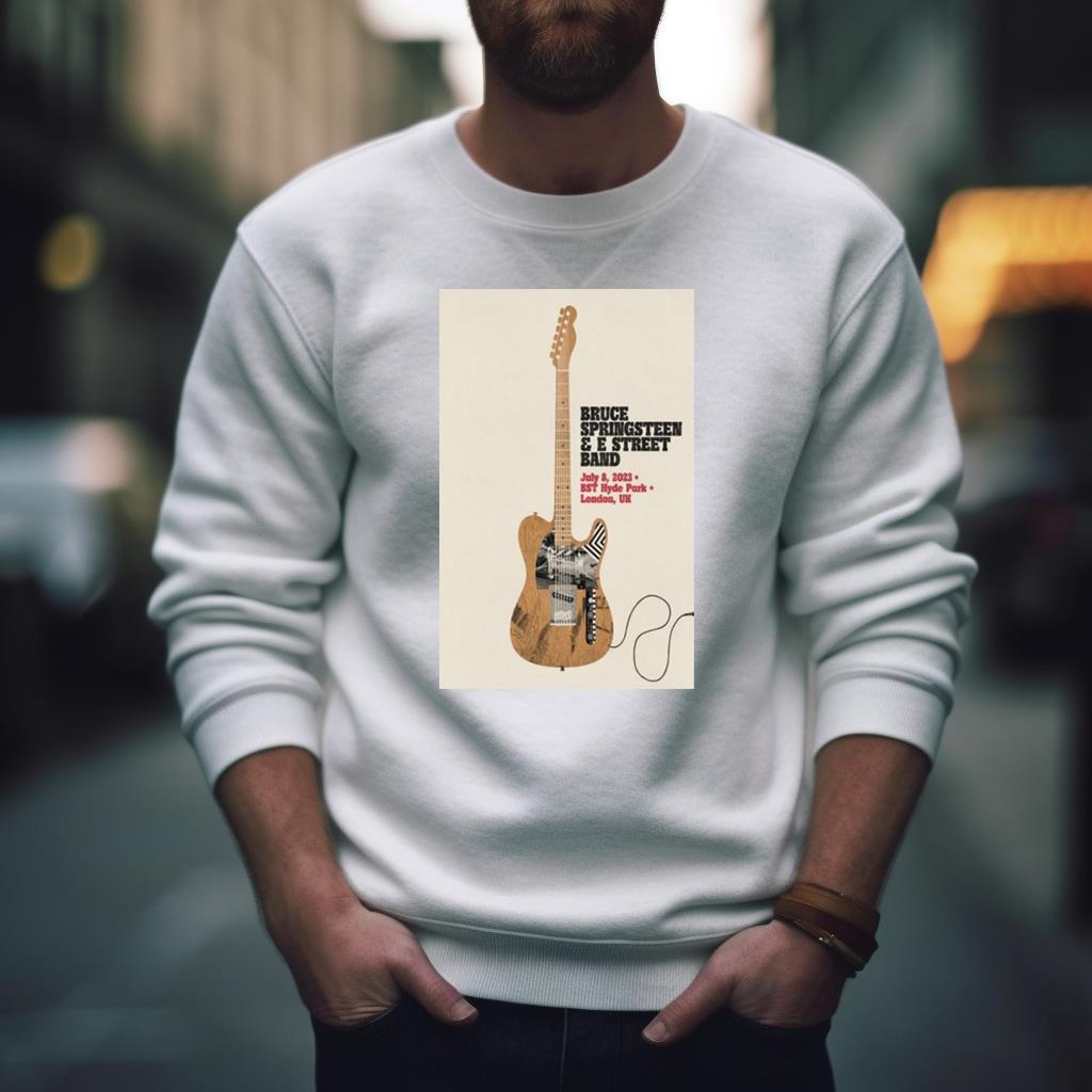 Bruce Springsteen & E Street Band London, England Uk 2023 Poster Shirt Bruce Springsteen & E Street Band London, England Uk 2023 Poster Shirt