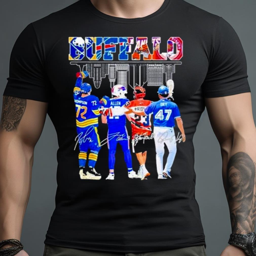 Buffalo Team Sport Legend Champions 2023 Players Signatures Shirt
