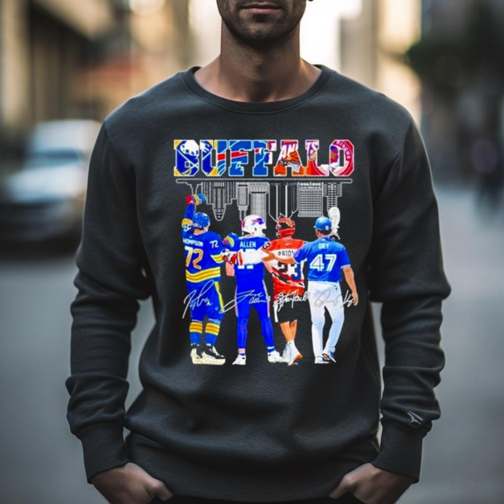 Buffalo Team Sport Legend Champions 2023 Players Signatures Shirt