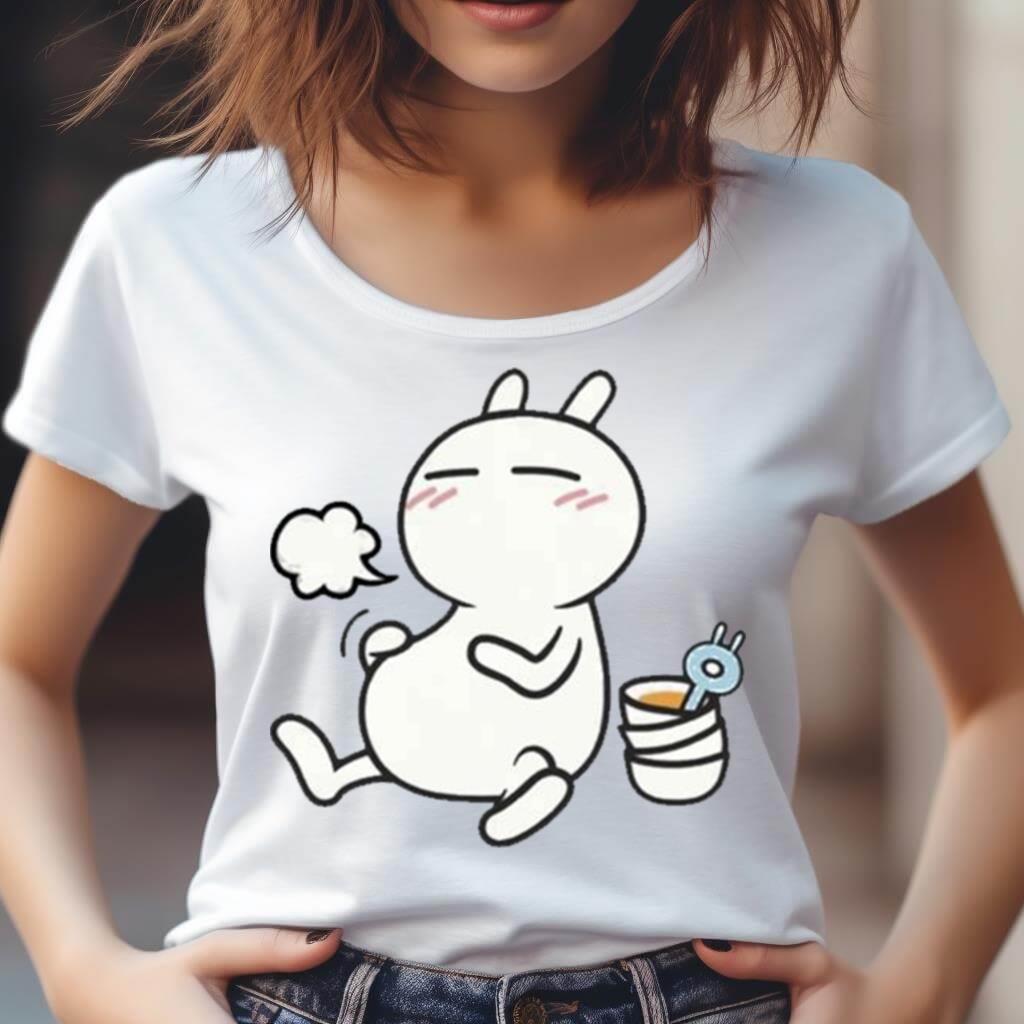 Bunny Tuzki Eating Full Shirt Bunny Tuzki Eating Full Shirt