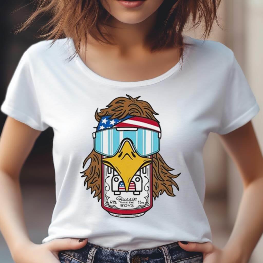 Bussin' With The Boys Eagle Beer Shirt Bussin' With The Boys Eagle Beer Shirt