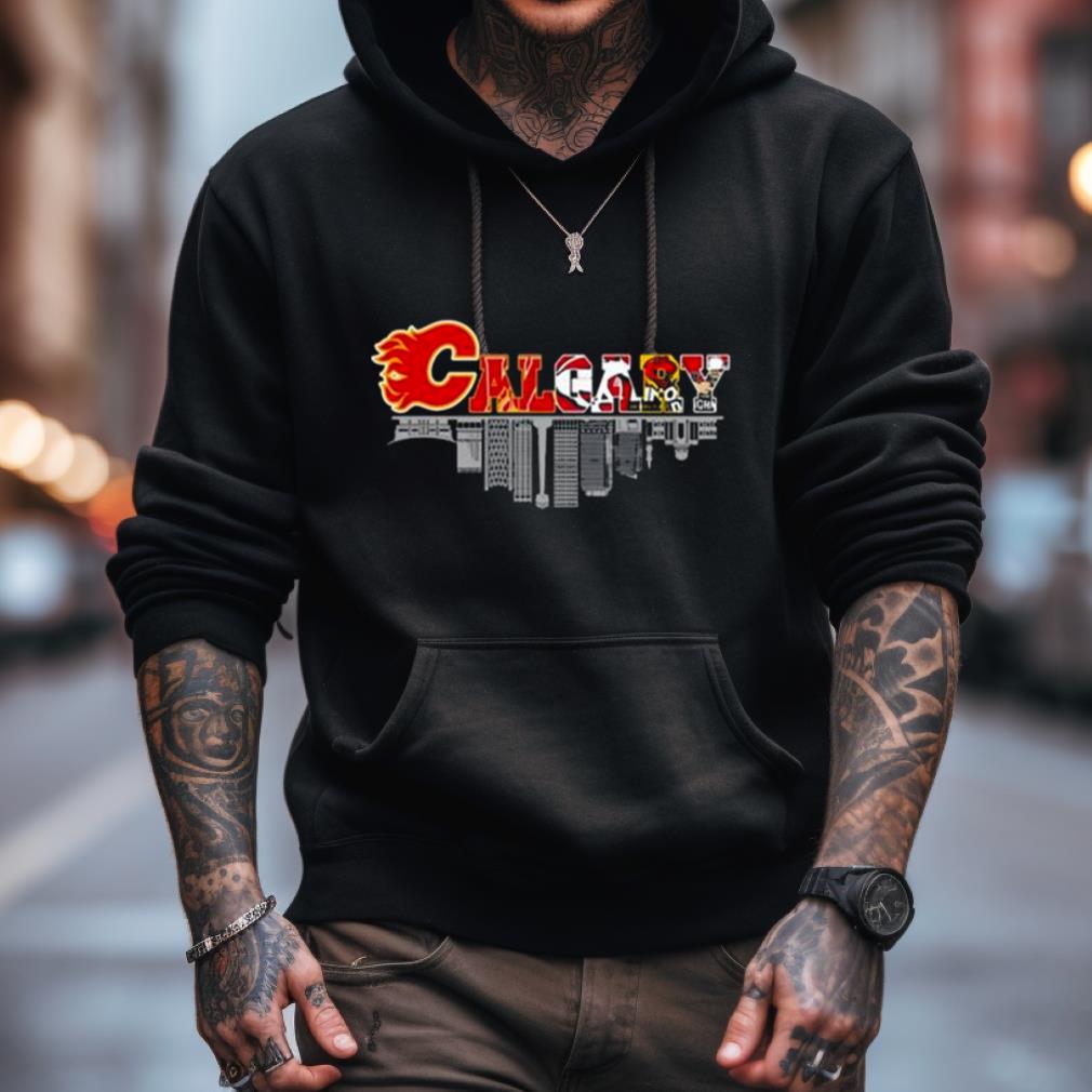 Calgary All Team Sports Skyline Flames Stampeders And Wranglers 2023 Shirt Calgary All Team Sports Skyline Flames Stampeders And Wranglers 2023 Shirt