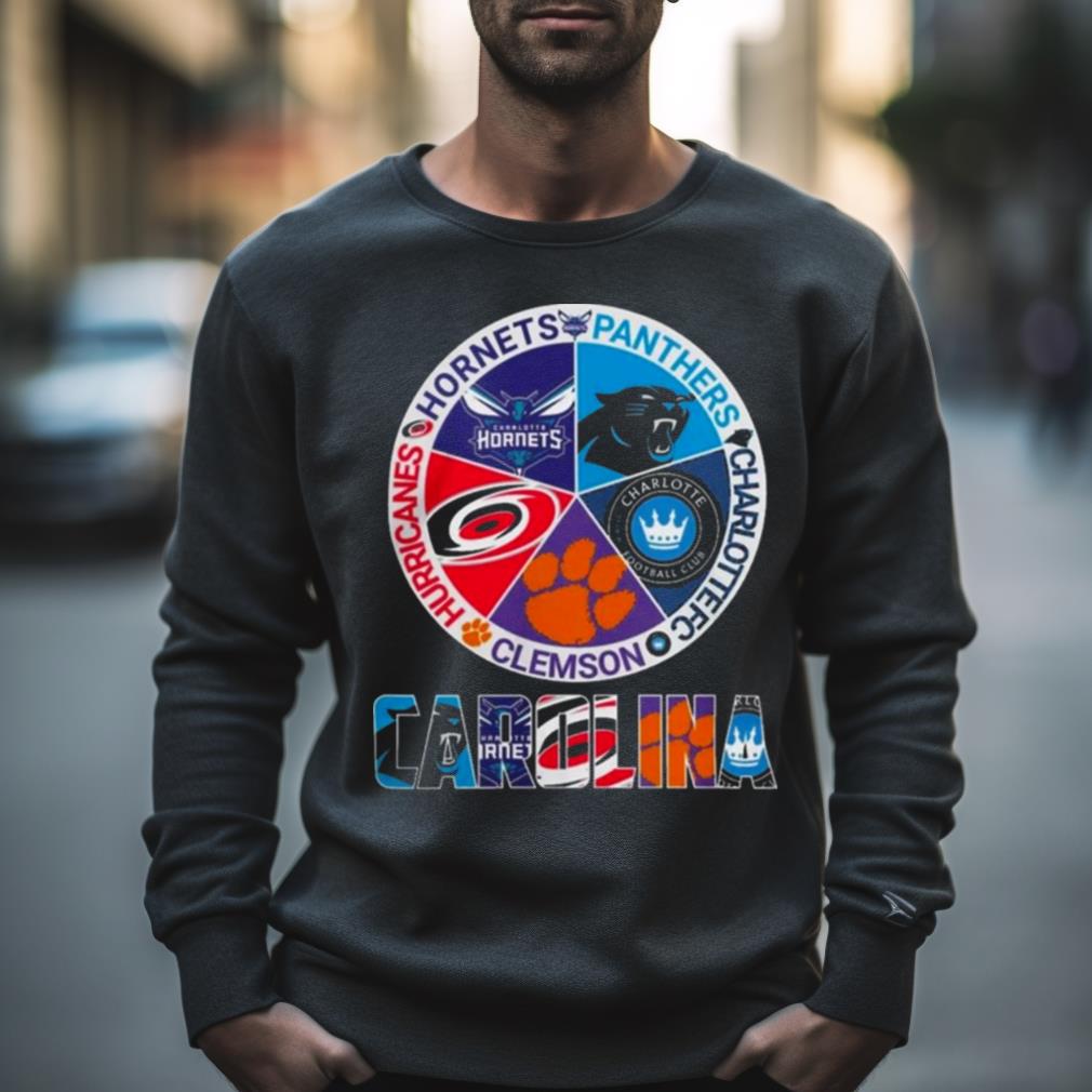 Carolina Panthers And Hurricanes Hornets Logo shirt, hoodie, sweater, long  sleeve and tank top