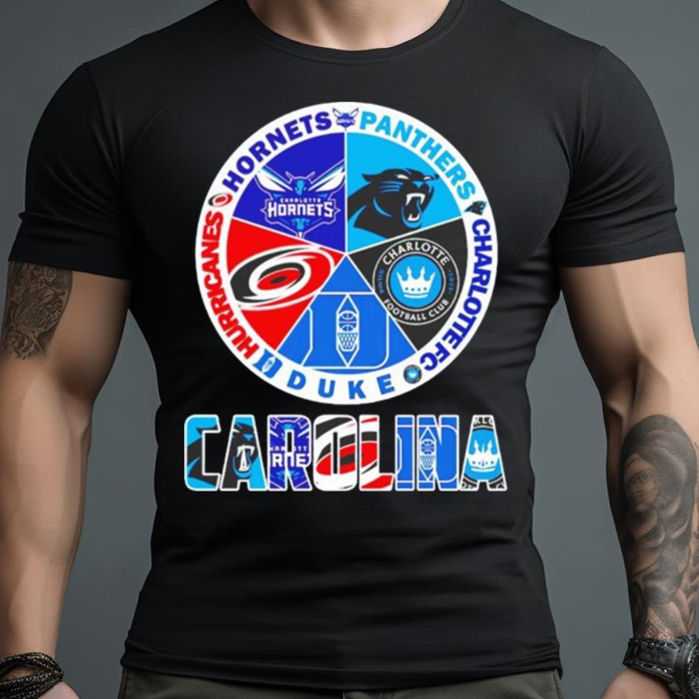 Carolina Panthers And Hurricanes Hornets Logo shirt, hoodie