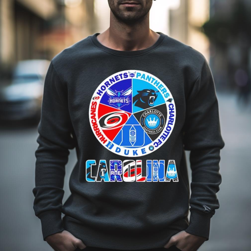 Carolina Hurricanes Charlotte Hornets Carolina Panthers Charlotte Fc Logo Duke Blue Devils Shirt