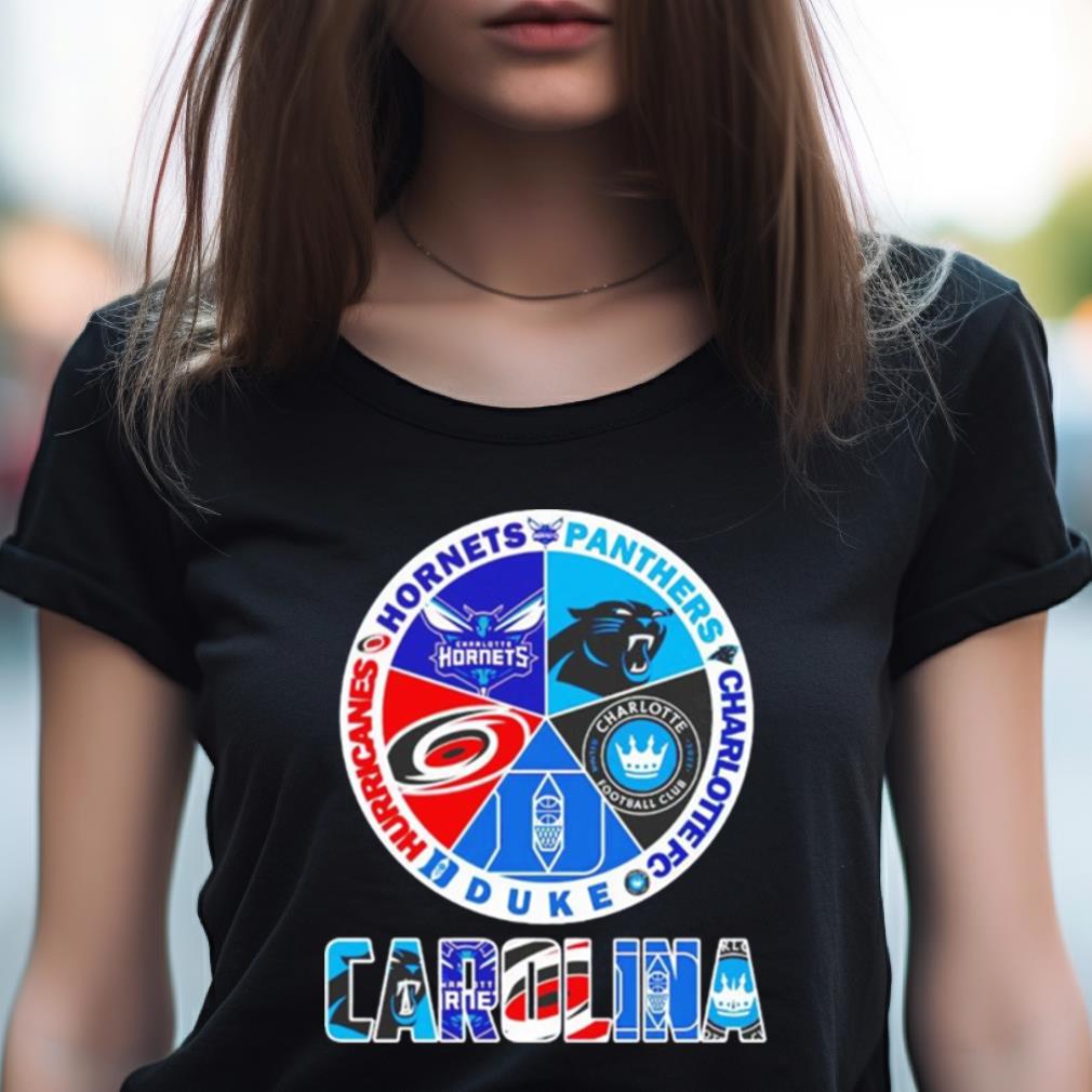 Carolina Hurricanes Charlotte Hornets Carolina Panthers Charlotte Fc Logo Duke Blue Devils Shirt Carolina Hurricanes Charlotte Hornets Carolina Panthers Charlotte Fc Logo Duke Blue Devils Shirt