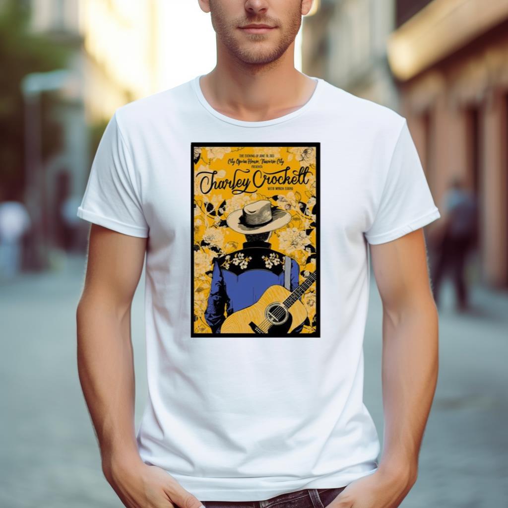 Charley Crockett June 26 2023 Traverse City Event Poster Shirt