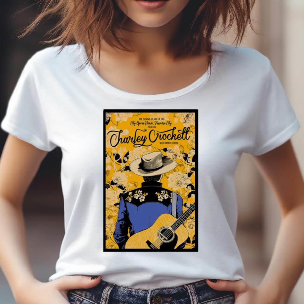 Charley Crockett June 26 2023 Traverse City Event Poster Shirt Charley Crockett June 26 2023 Traverse City Event Poster Shirt