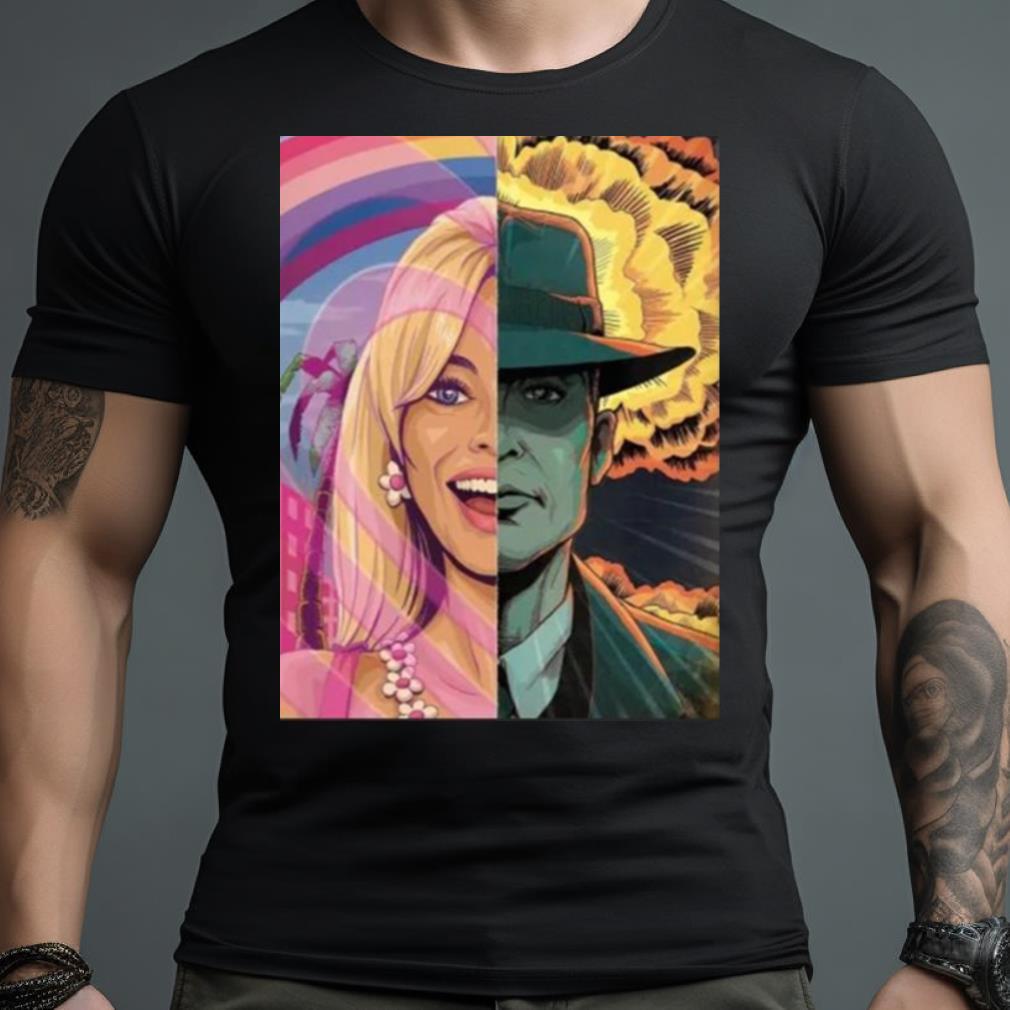 Cheap Artwork Margot Robbie And Cillian Murphy Barbie Poster Shirt