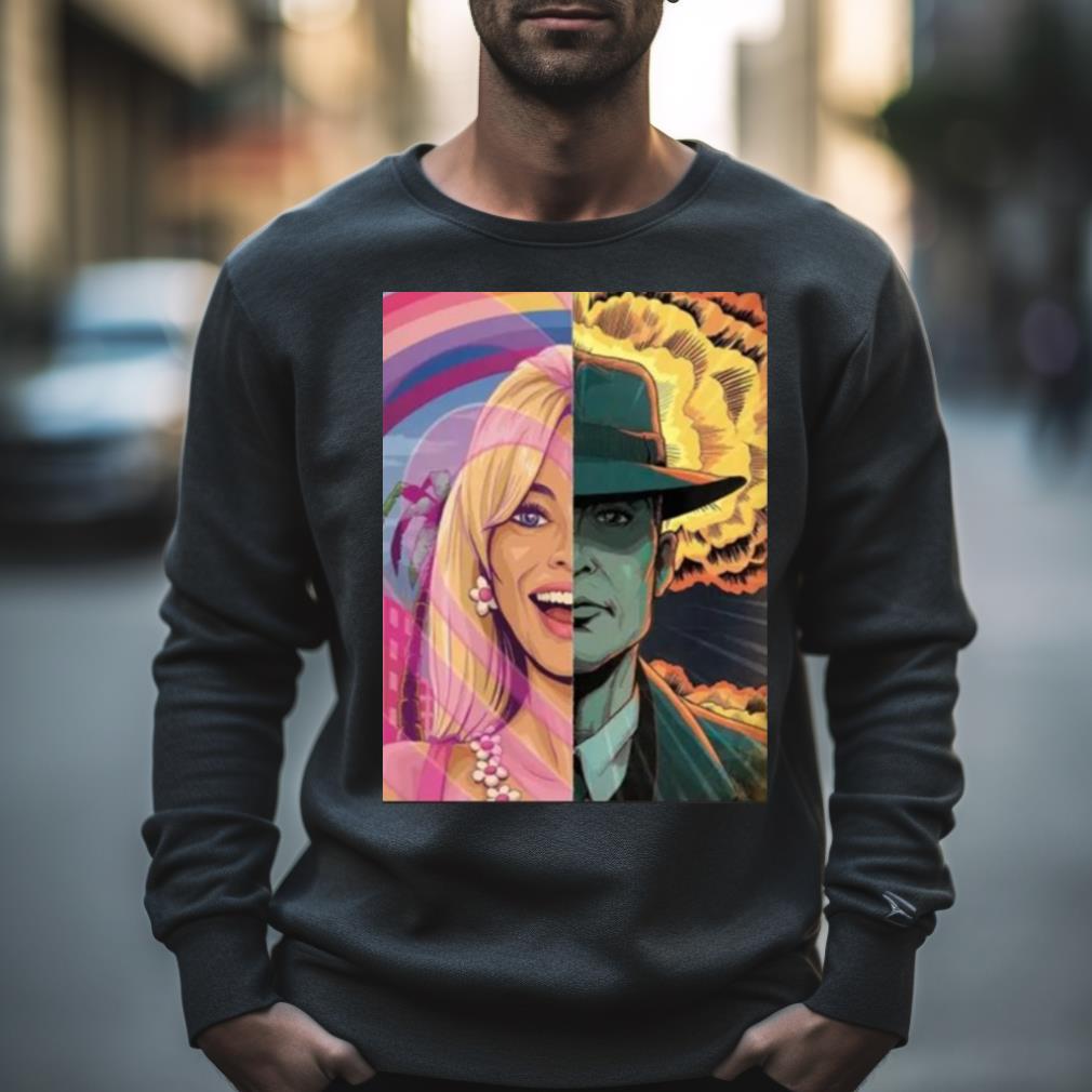 Cheap Artwork Margot Robbie And Cillian Murphy Barbie Poster Shirt