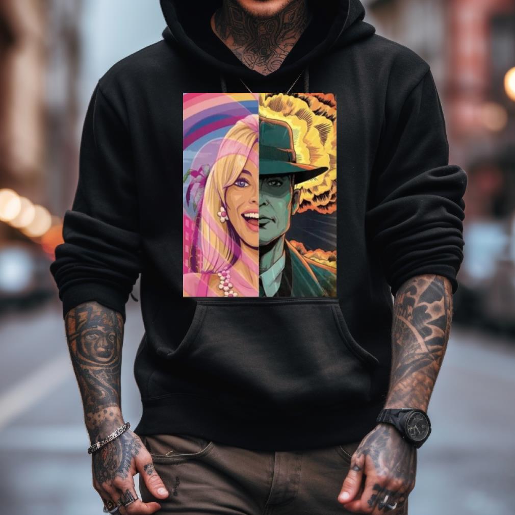 Cheap Artwork Margot Robbie And Cillian Murphy Barbie Poster Shirt Cheap Artwork Margot Robbie And Cillian Murphy Barbie Poster Shirt