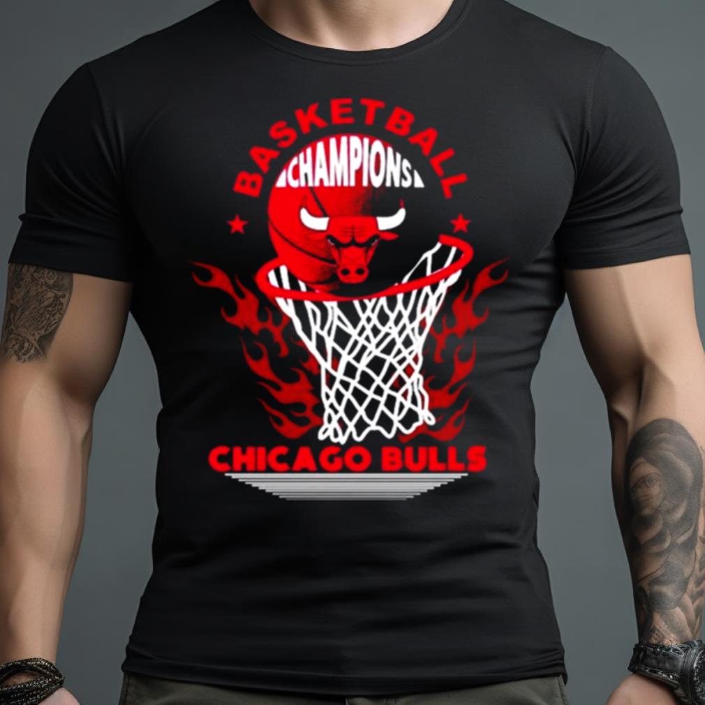 Chicago Bulls Basketball Champions Fire Logo 2023 Shirt