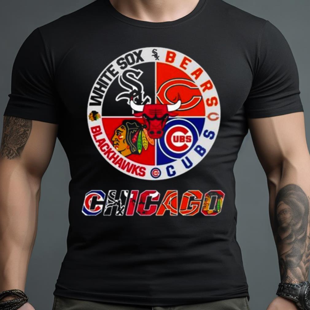 Halloween chicago cubs bulls white sox bears and blackhawks shirt, hoodie,  sweater, long sleeve and tank top