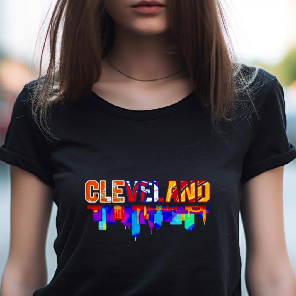 Cleveland Browns Cleveland Indians Cleveland Cavaliers Skyline City Shirt