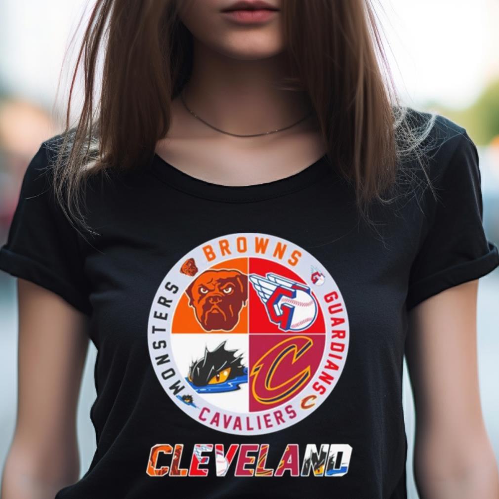 Official Cleveland Browns Guardians Cavaliers Monsters City Champions Logo  Shirt, hoodie, sweater, long sleeve and tank top