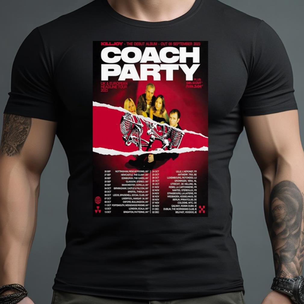 Coach Party Uk & Eu Headline Tour 2023 Poster Shirt