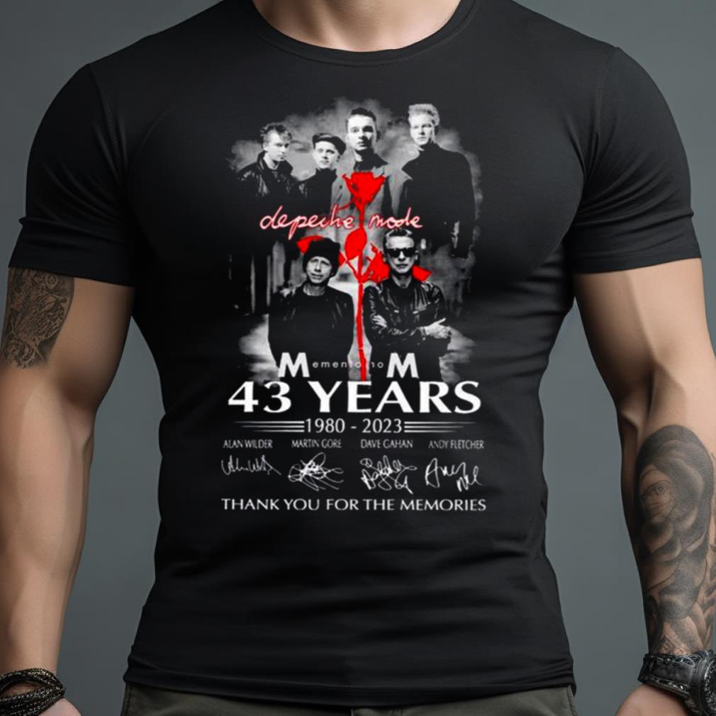 Depeche Mode Women’s Shirt3 Years Of 1980 – 2023 Thank You For The Memories T Shirt