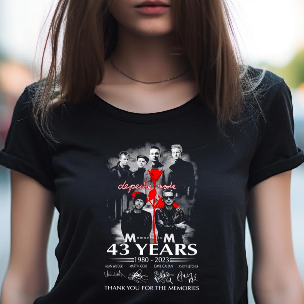 Depeche Mode Women's Shirt3 Years Of 1980 - 2023 Thank You For The Memories T Shirt Depeche Mode Women's Shirt3 Years Of 1980 - 2023 Thank You For The Memories T Shirt