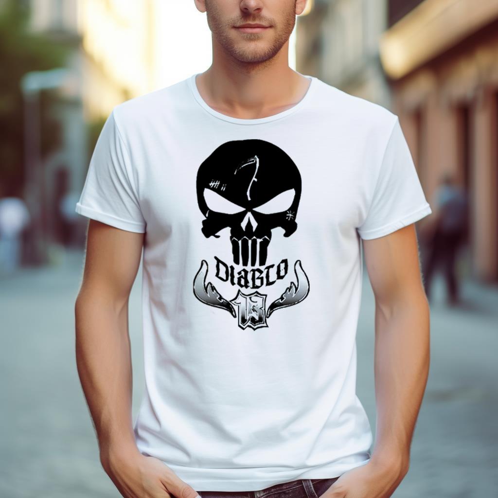 Diablo Black Skull Icon Shirt