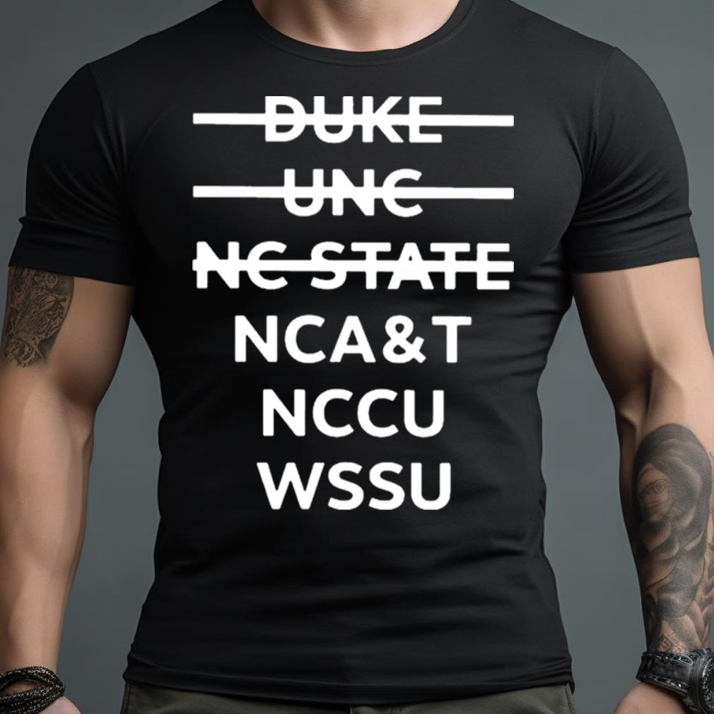 Duke Unc Nc State Ncat Nccu Wssu Shirt