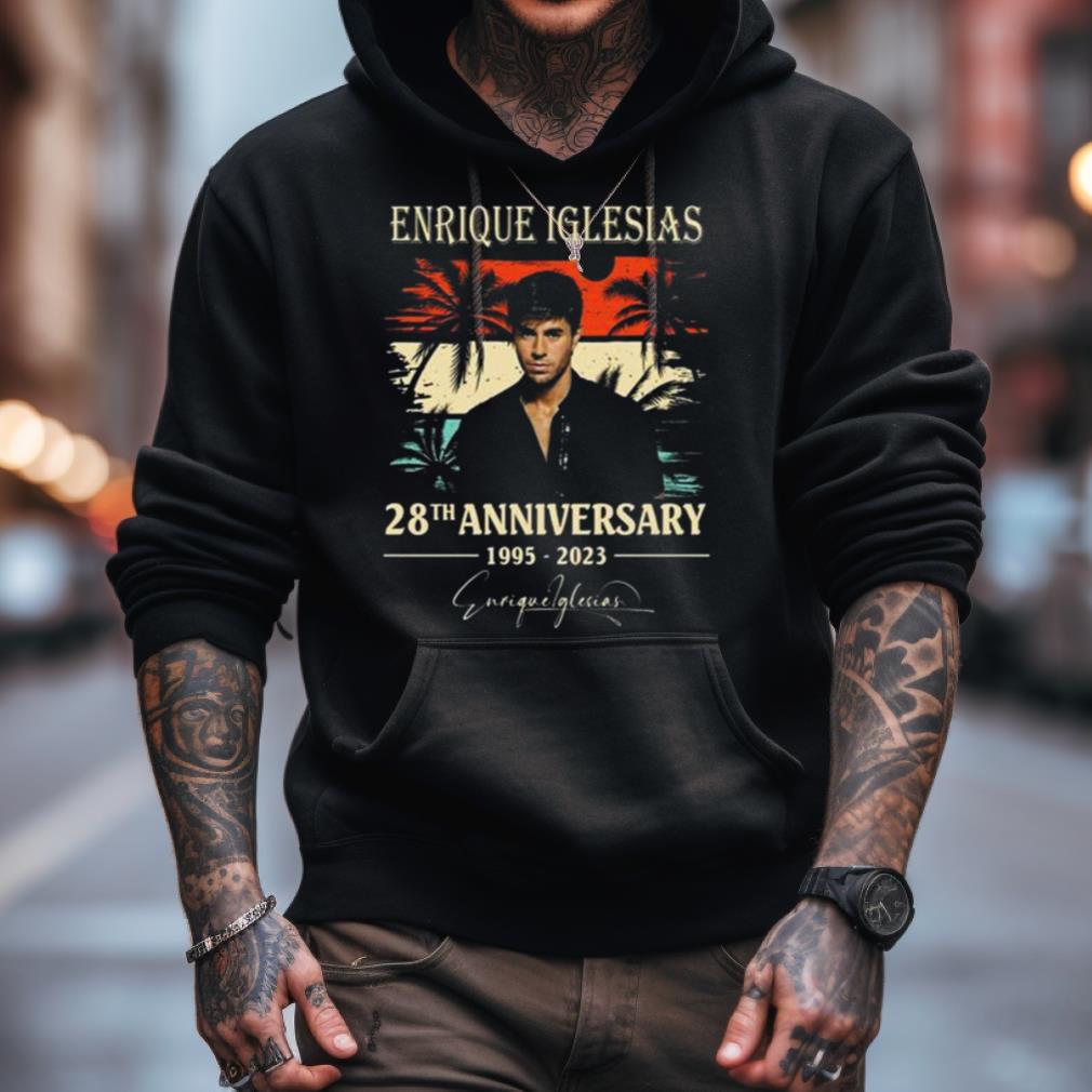 Enrique Iglesias 28th Anniversary 1995 2023 Signature Vintage Shirt