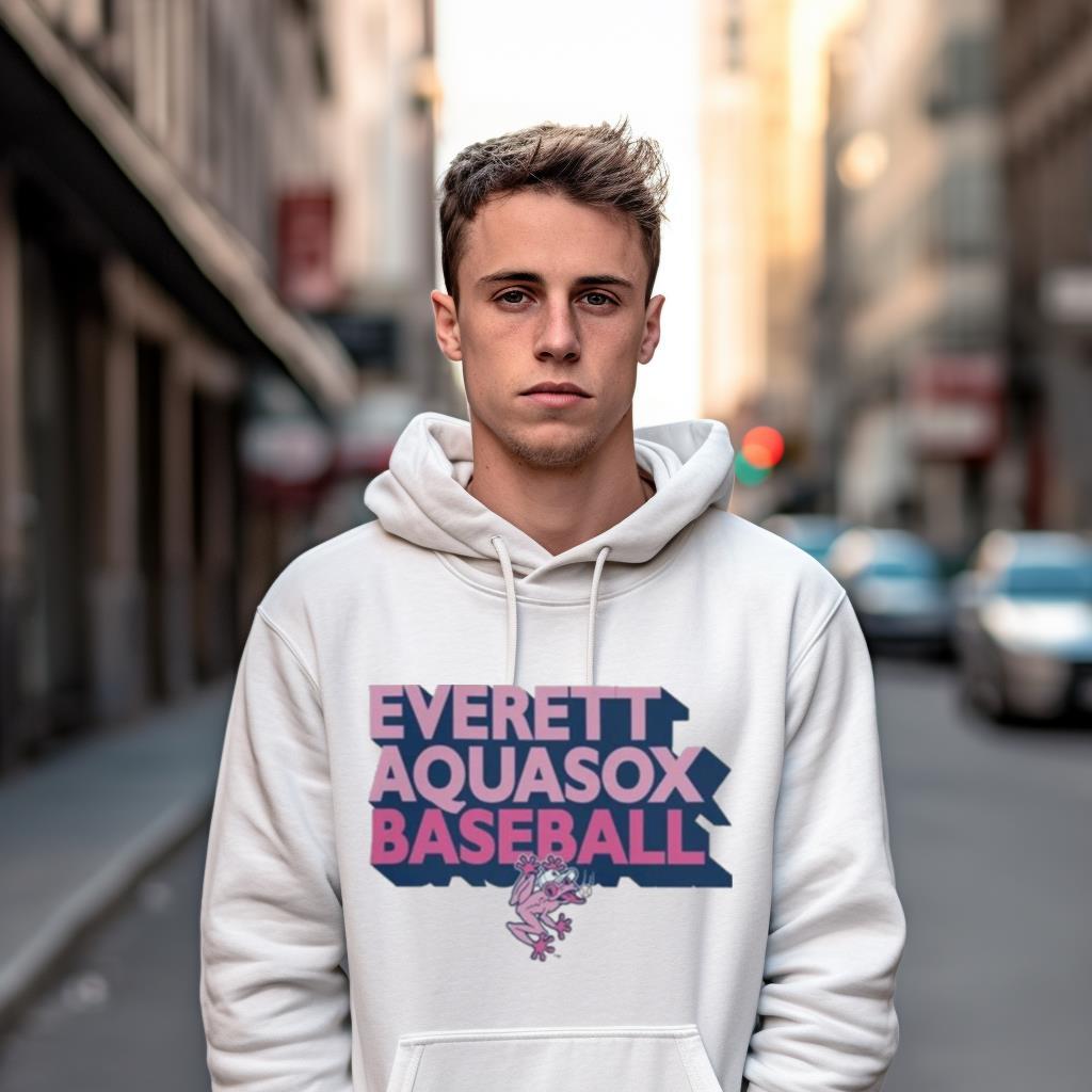 Everett Aquasox Baseball Pink Shirt Everett Aquasox Baseball Pink Shirt