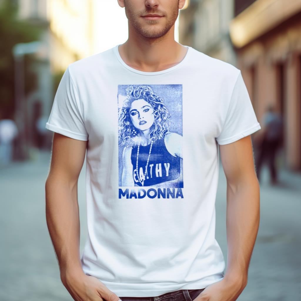 Faded Style Madonna Design Shirt
