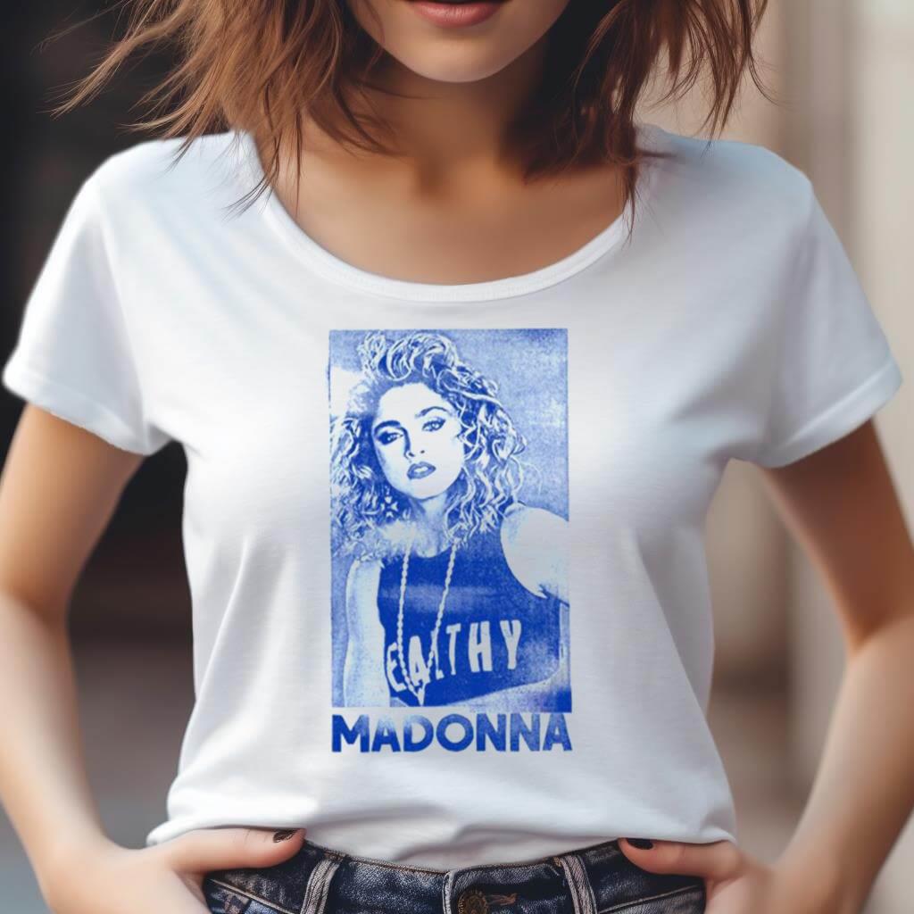Faded Style Madonna Design Shirt Faded Style Madonna Design Shirt