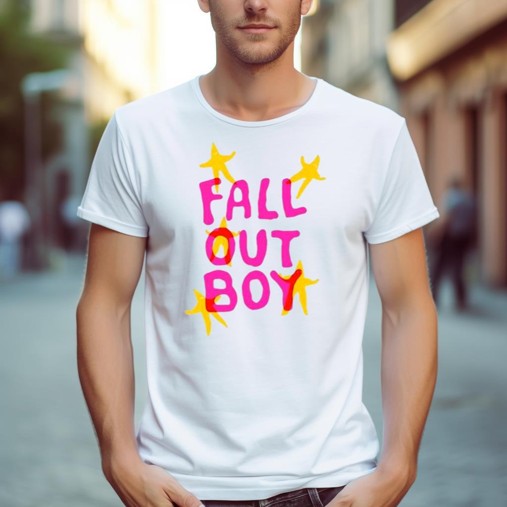Fall Out Boy Smfs Neon T Shirt