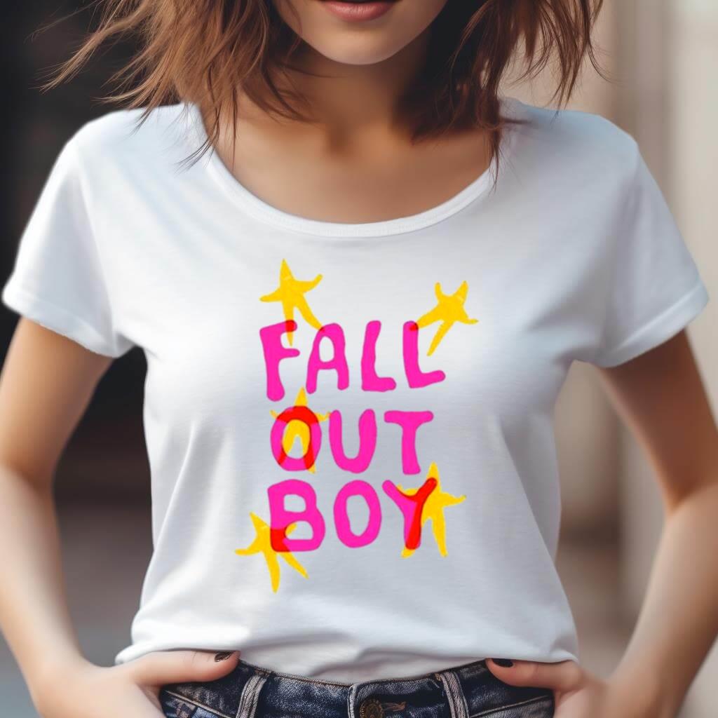 Fall Out Boy Smfs Neon T Shirt Fall Out Boy Smfs Neon T Shirt