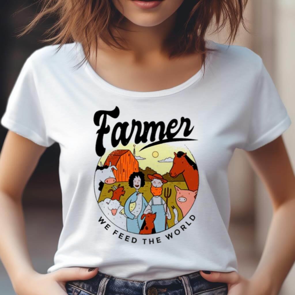 Farmer We Feed The World Vintage Shirt