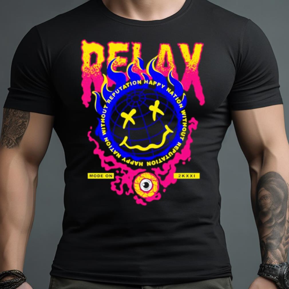 Flaming Emoji Globe Eyeball Smoke Shirt