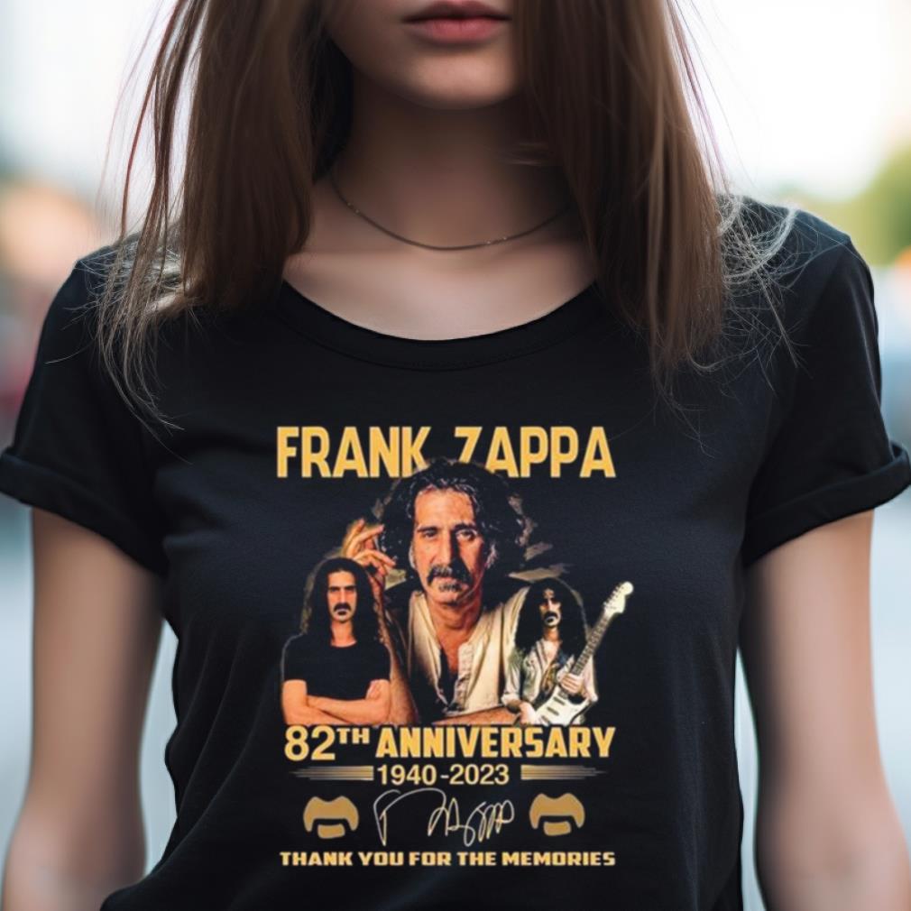 Frank Zappa 82Th Anniversary 1940 2023 Signature Thank You For The Memories Shirt