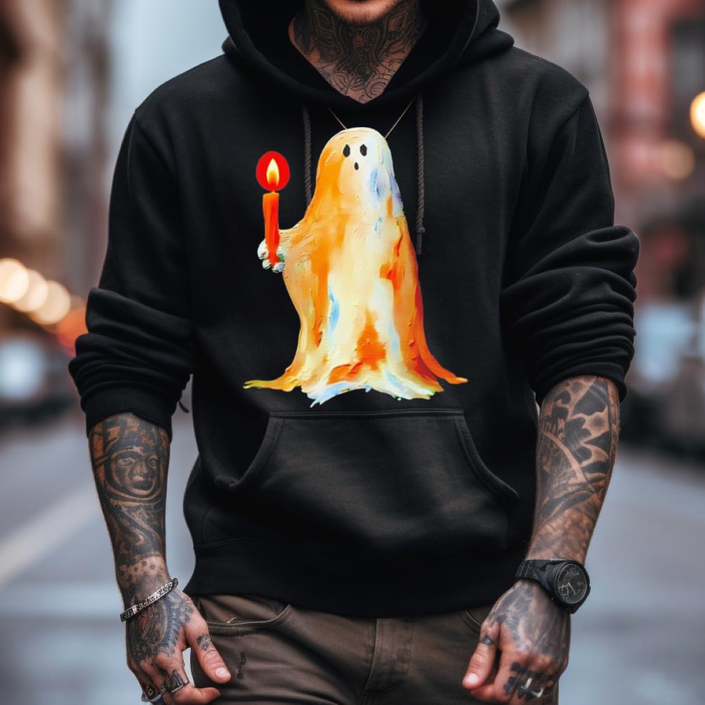 Ghost Holding A Candle Halloween Shirt