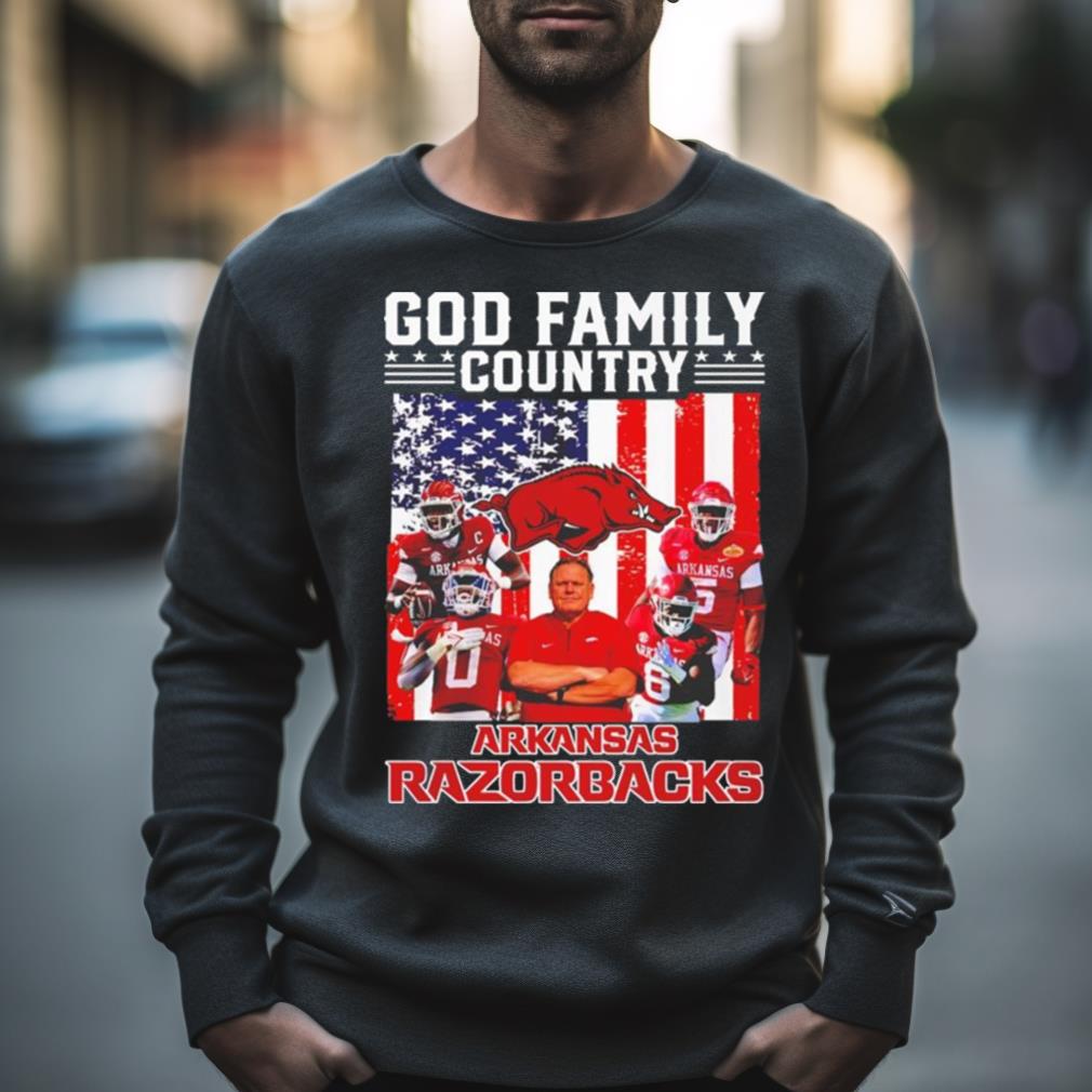 God Family Country Arkansas Razorbacks 2023 Shirt