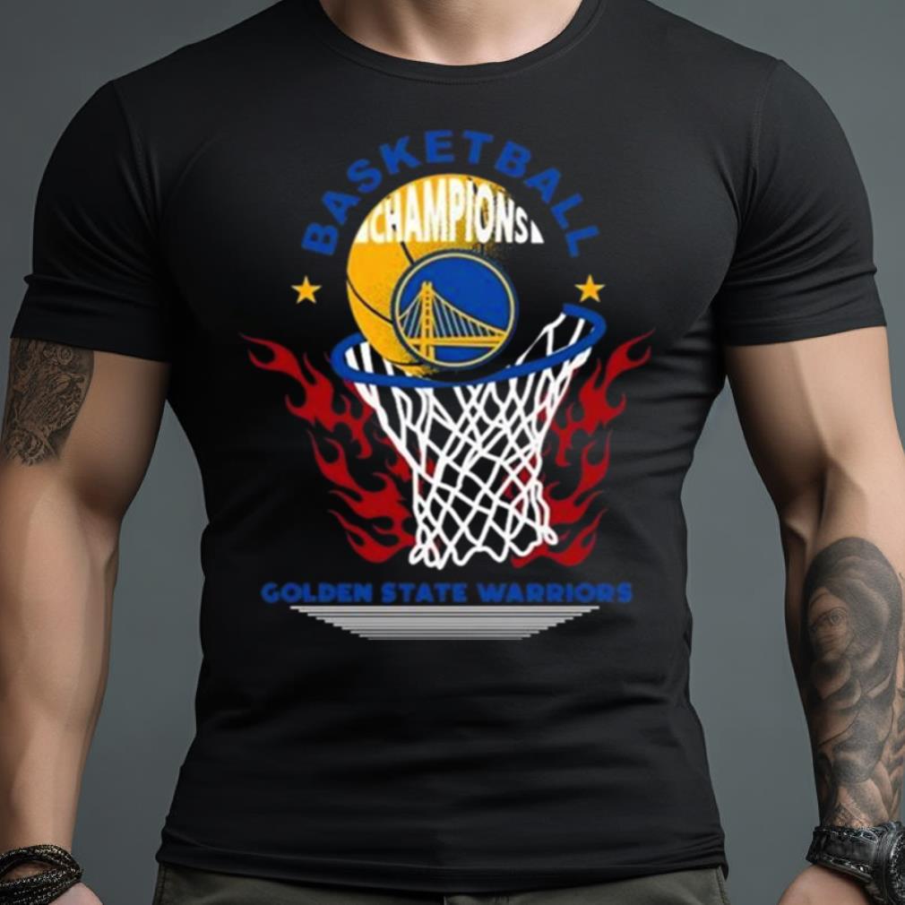 Golden State Warriors Basketball Champions Fire Logo 2023 Shirt