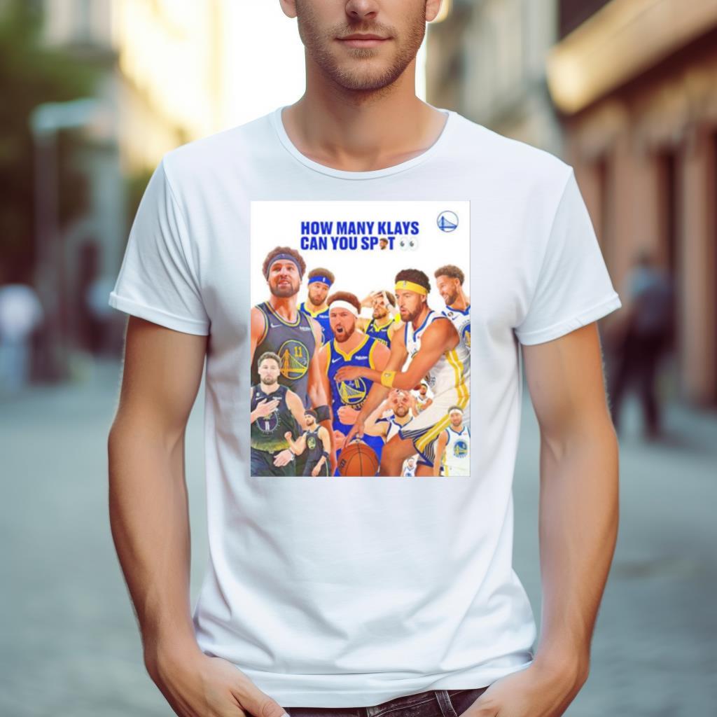 Golden State Warriors How Many Klays Can You Spot Shirt