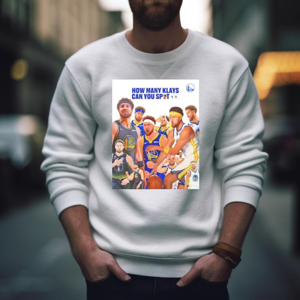 Golden State Warriors How Many Klays Can You Spot Shirt