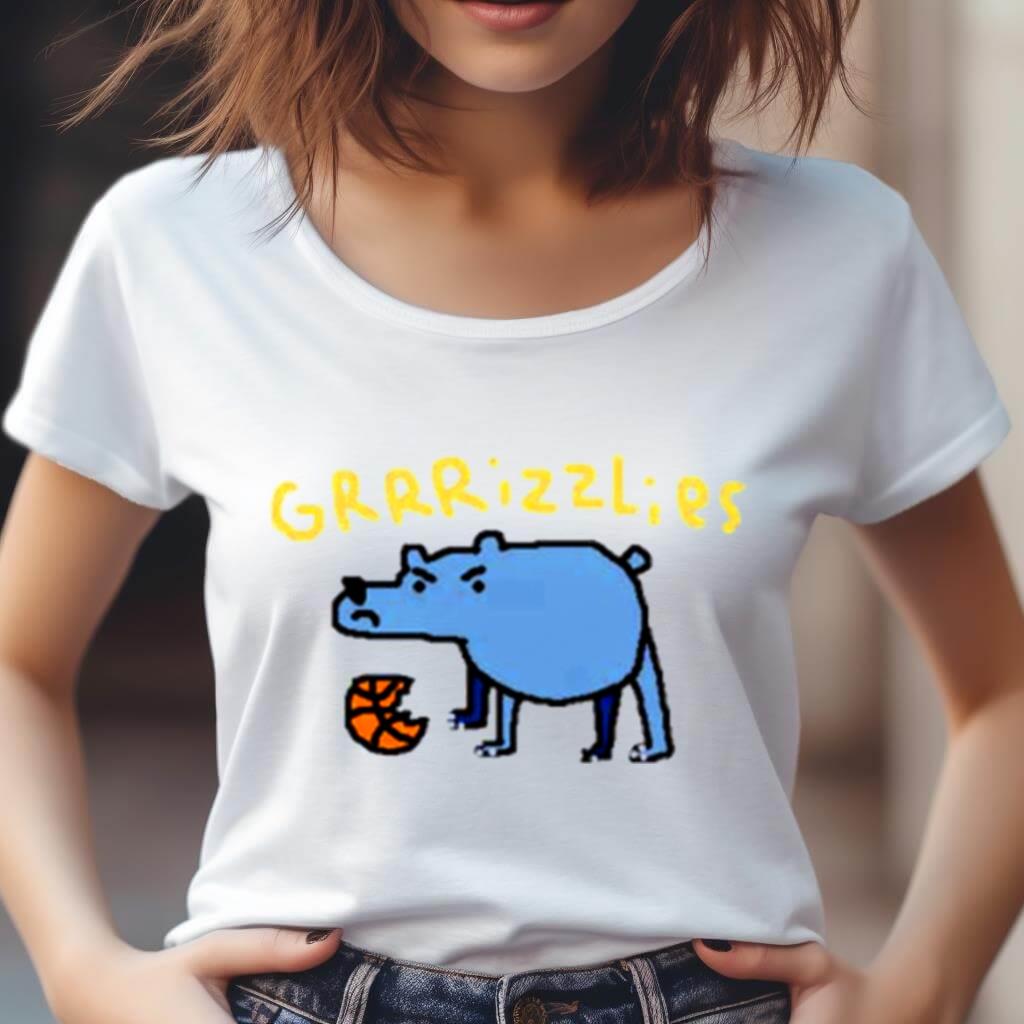 Grrrizzlies Nba Paint Shirt Grrrizzlies Nba Paint Shirt