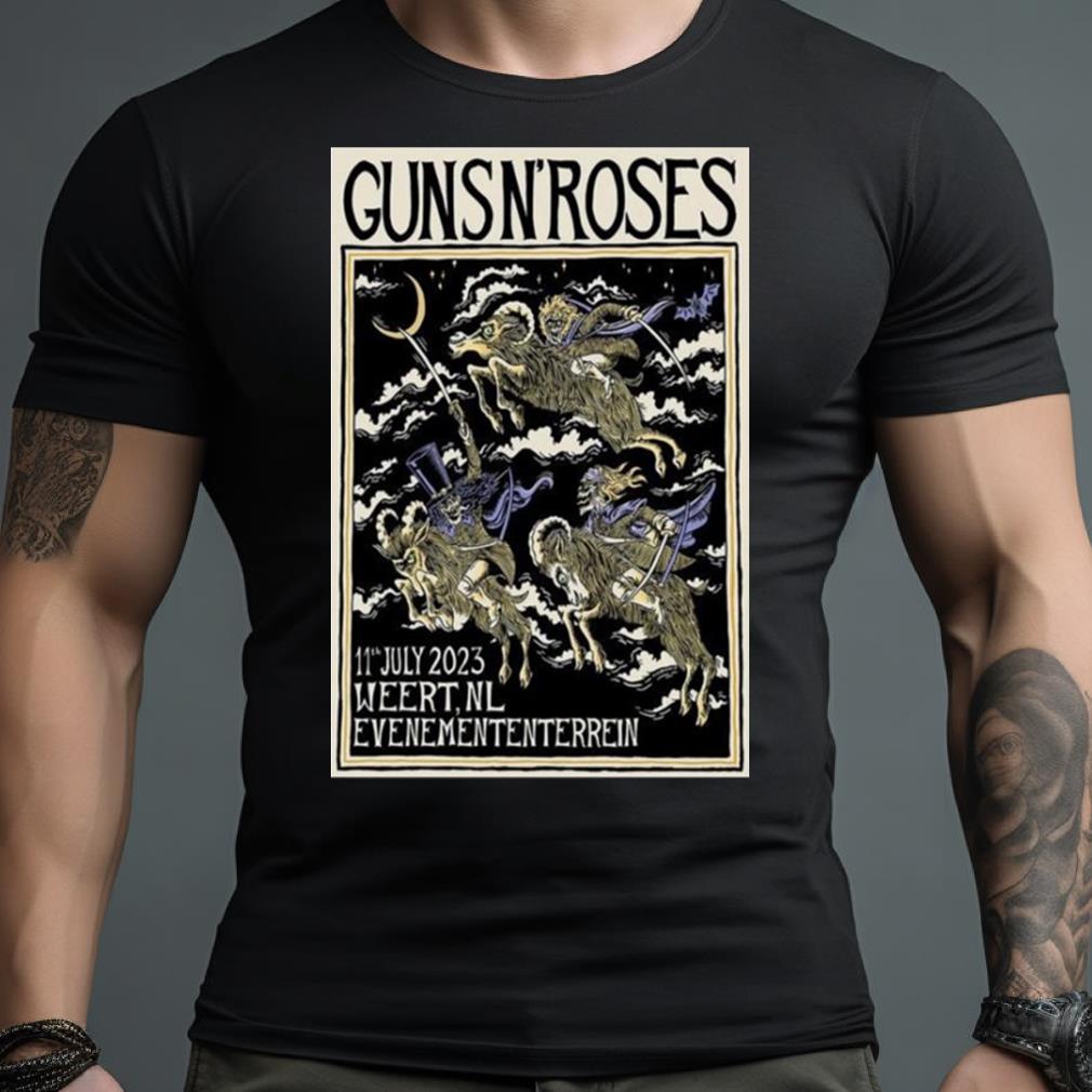 Guns N’ Roses 11Th Jul, 2023 Evenemententerrein Weert Event Poster Shirt