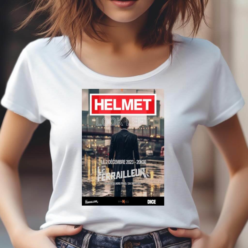 Helmet Look Left Tour 2023 Shirt Helmet Look Left Tour 2023 Shirt