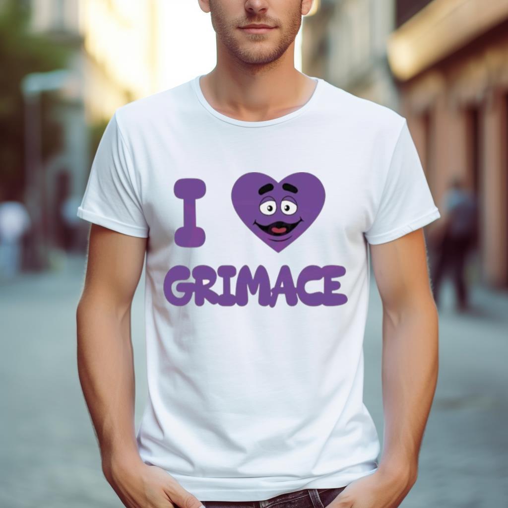 I Love Grimaces Mcdonald Svg Grimace Birthday Shirt