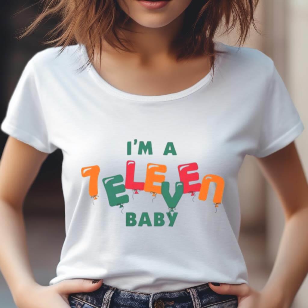 I'M A 7 Eleven Birthday Baby Kids Shirt I'M A 7 Eleven Birthday Baby Kids Shirt