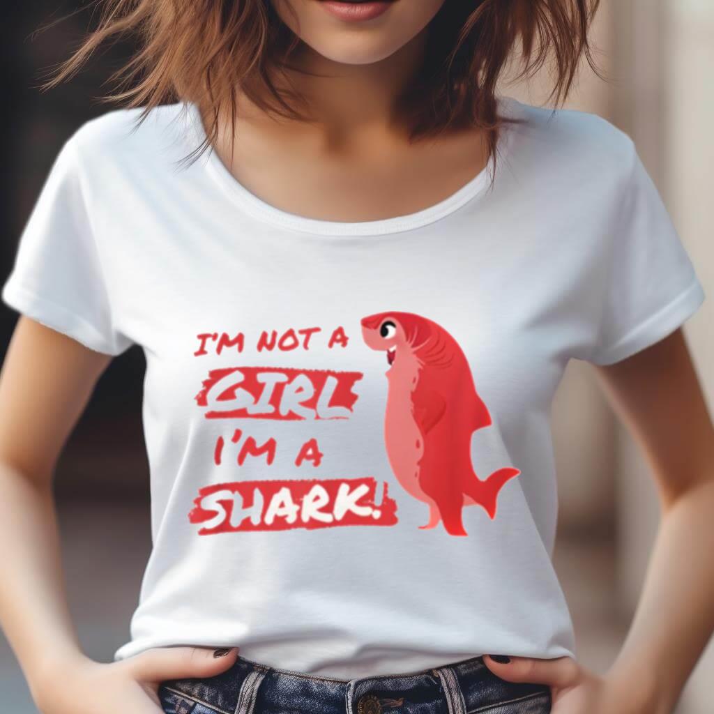 I'M Not A Girl I'M A Shark Shapeshifting Hero Nimona Shirt I'M Not A Girl I'M A Shark Shapeshifting Hero Nimona Shirt
