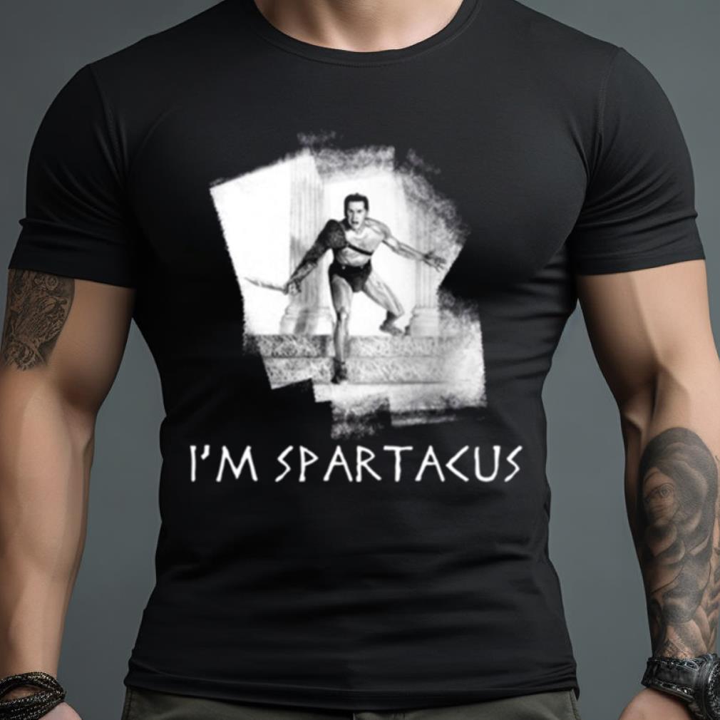 Im Spartacus Pencil Drawing Gladiator Shirt
