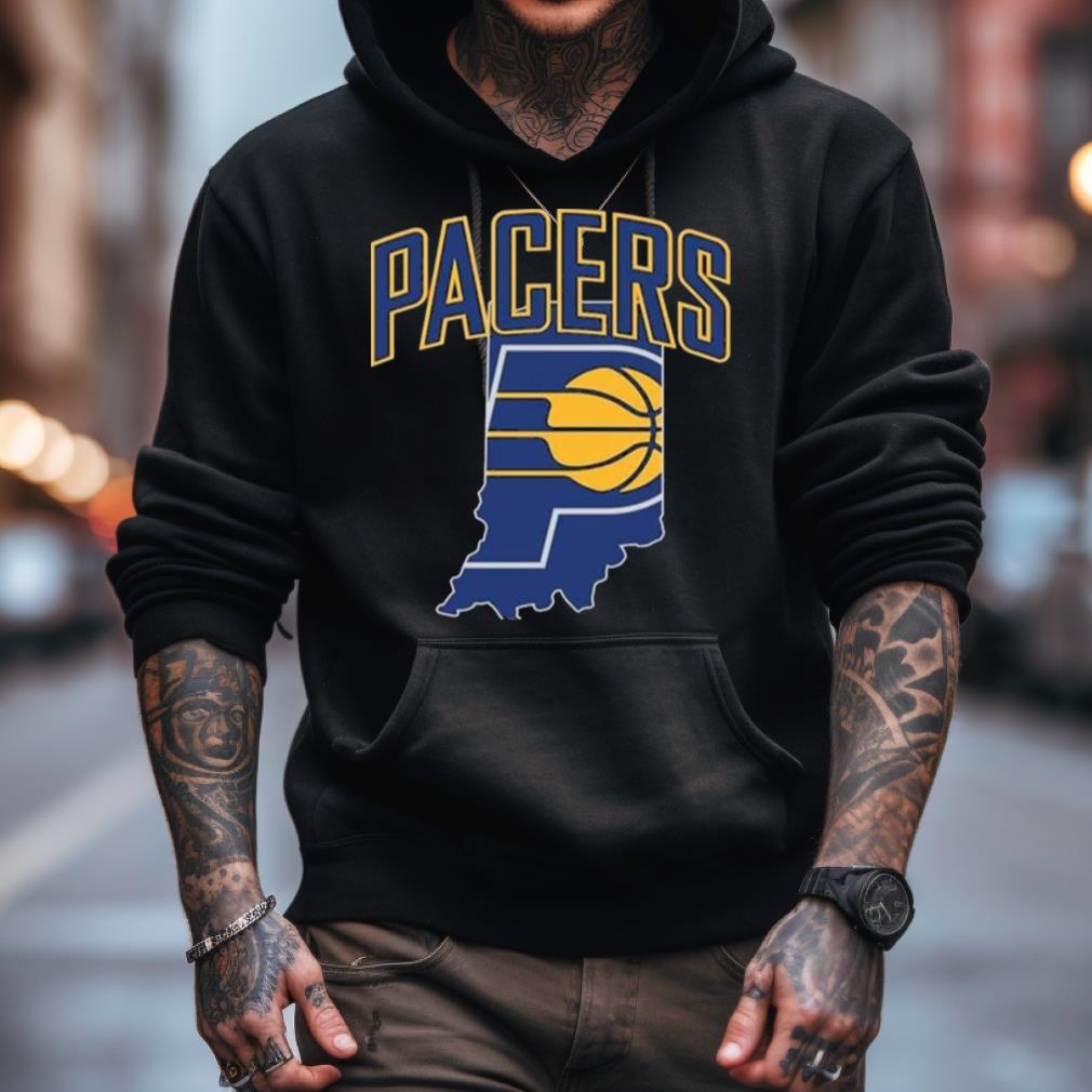 Indiana Pacers Basketball Map Logo 2023 Shirt Indiana Pacers Basketball Map Logo 2023 Shirt