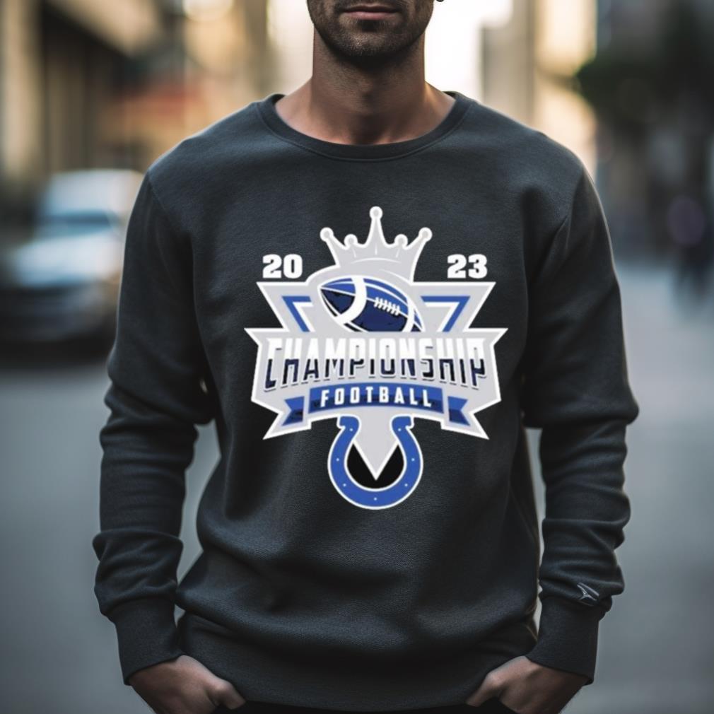 Indianapolis Colts Football Nfl 2023 Championship Crown Logo Shirt